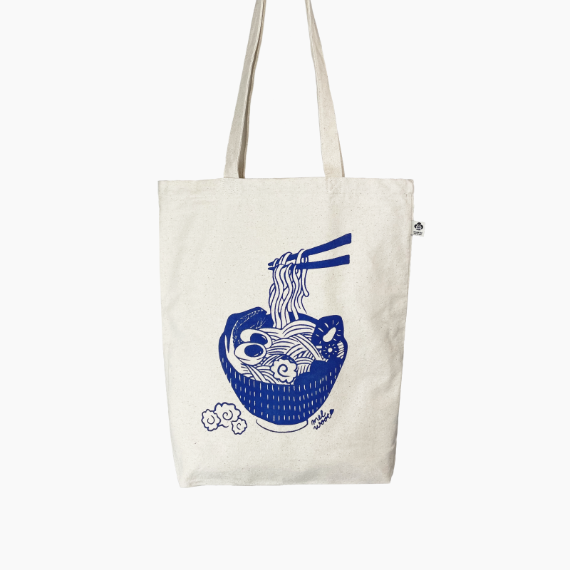 the ramen tote bag front