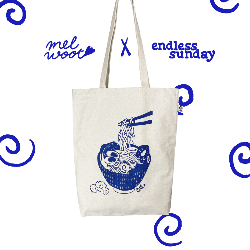 the ramen tote bag front